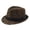 Coffee, variant on Unisex Breathable Fedora Hat Classic Short Curved Brim Caual Cap Smooth Foldable Woven Sun Hats Red One Size