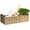 Beige, variant on Round Paper Rope Storage Basket Wicker Baskets for Organizing with Handle Decorative Storage Bins for Countertop Toilet Paper Basket for Toilet Tank Top Small Baskets Set,Black