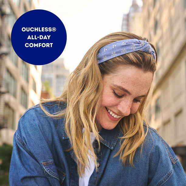 Goody x Lee Denim Knot Headband, All Day Comfort, All Hair Types
