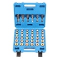 thumbnail image 1 of 114 Piece Automotive Oil Drain Plug Repair Kit, M13 M15 M17 M20 M22 Sizes, Thread Repair Tool Set with Carry, Drain Pans Automotive Rethreading Tools Kit for Car Maintenance, 1 of 7