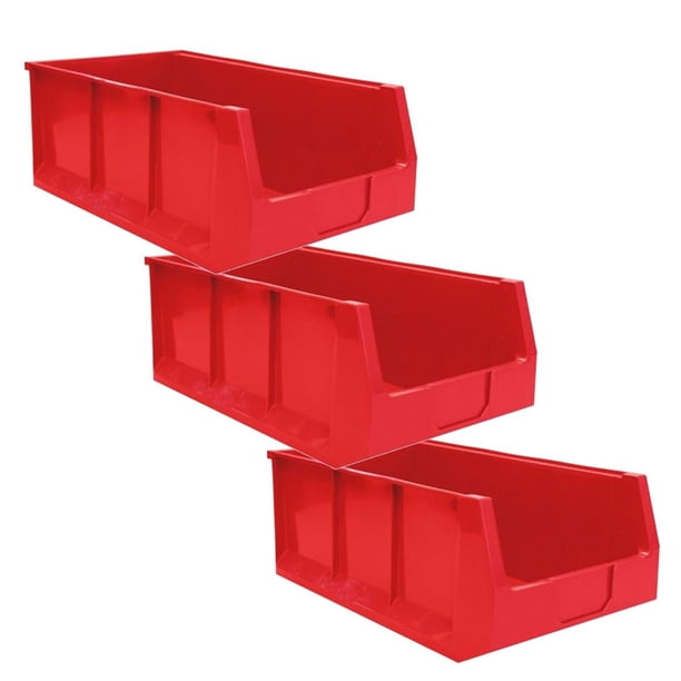 Organizadores de Bodegas DrawerWitty 20Pzas 30x50x20cm Ancho x Fondo x Alto 40Kg Rojo Polietileno Gaveta 14. VentDepot MXDWY-017