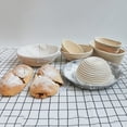 thumbnail image 4 of Round Banneton Dough Rising Rattan Bread Proofing Baskets for Home Baking, 4 of 7