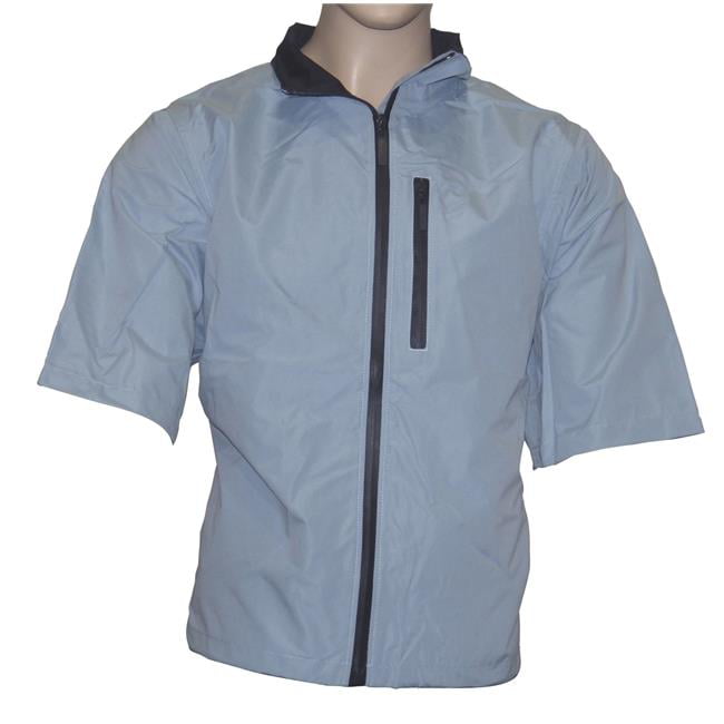 navy blue short sleeve jacket