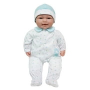 La Baby 15344 20 in. Soft Body Baby Doll Outfit with Pacifier, Blue