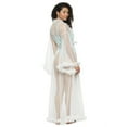thumbnail image 2 of Veil Tulle Ruffle Peignoir Robe (Cloud Dancer, L/XL), 2 of 2
