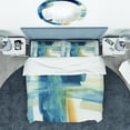 thumbnail image 3 of Designart 'Indigo Panel VI' Geometric Bedding Set - Duvet Cover & Shams, 3 of 4