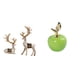 thumbnail image 1 of Elegantes Adornos De Reno Y Estatuas Para La Decoración Del Hogar. Figuras De Ciervo únicas Y Esculturas De Frutas De Cerámica Para La Sala De Estar, La Oficina, La Cafetería Y La Sala De, 1 of 8