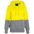 thumbnail image 3 of Holloway Sportswear M Womens Ration Hoodie Bright Yellow/Charcoal Heather 229378, 3 of 4