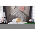 thumbnail image 4 of Bowery Hill Modern Upholstered Twin Headboard in Grayish Beige, 4 of 5