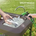 thumbnail image 5 of Outsunny Folding Fish Cleaning Table with Sink, Outdoor Fillet Table for Picnic Beach Patio, Tan, 5 of 10