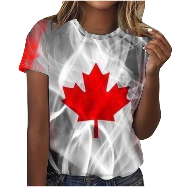 Camiseta de Moda Casual con Cuello Redondo Y Mangas Cortas para las Mujeres