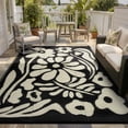 thumbnail image 2 of Moynesa 6'x9' Outdoor Rugs Waterproof, Plastic Straw RV Rugs for Outside, Large Portable RV Outdoor Rugs for Camping, Reversible Flower Picnic Mat for Camper Garden Tent, 2 of 10