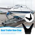thumbnail image 2 of Hioecau Boat Trailer Bow Stop Stable Support Y-Shaped Bow Frame with 2-Inch Roller Mounting Width 4-Inch V-Span Non-Marking Rust-Proof Boat Bow Stop, 2 of 8