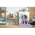 thumbnail image 2 of Ahgly Company Machine Washable Indoor Square Transitional Rich Lilac Purple Area Rugs, 8' Square, 2 of 7