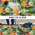thumbnail image 5 of Pineapple Outdoor Rug for Patio/Deck/Porch, Non-Slip Large Area Rug 4 x 6 Ft, Tropical Plants Flowers Fruit Watercolor Indoor Outdoor Rugs Washable Area Rugs, Reversible Camping Rug Carpet Runner, 5 of 8