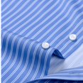 thumbnail image 6 of RUTAYY Men's Dress Shirts Casual Long Sleeve Striped Turndown Collar Slim Fit Button Down Business Daily Wear Comfortable Stretch Vacation Travel Blouse, 6 of 6