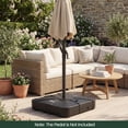 thumbnail image 5 of ELLEGNT 285 LBS Cantilever Umbrella Base with Wheels - Heavy-Duty Outdoor Stand for Patio or Garden, 5 of 10