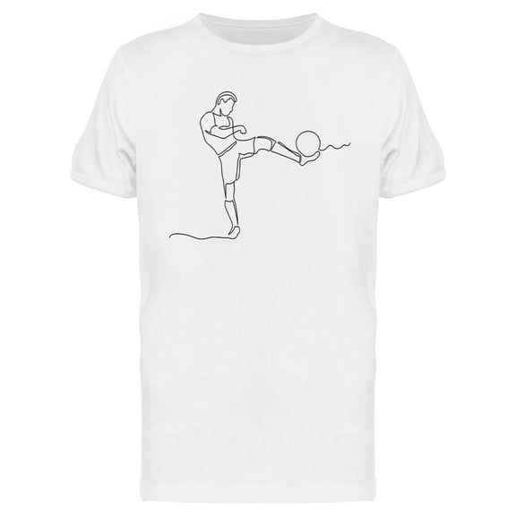 Male Soccer Player T-Shirt Men -Image by Shutterstock, Male Medium