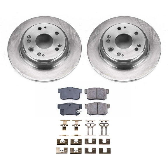 Ultimate Brakes Rear Ceramic Brake Pad and Rotor Kit with Hardware WM80479