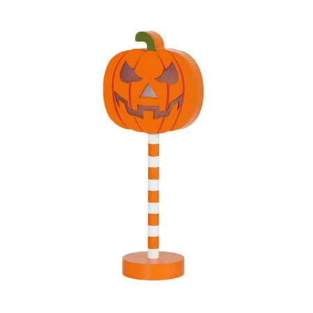 

Clearance! Halloween Led Pumpkin Bat Ghost Skull Wooden Decorative Night Light Beneky Little Night Light