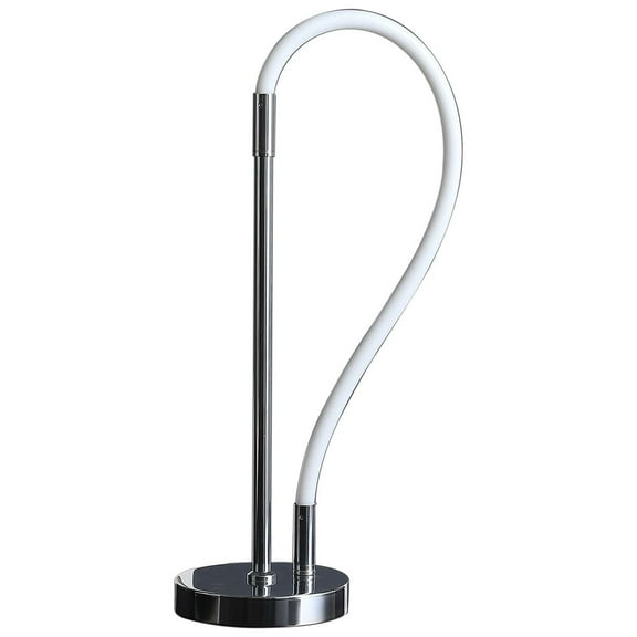 21â€ Modern Silver LED Elastic Tube Desk Lamp