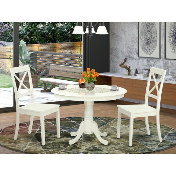 Round Kitchen Dining Table Set - 5 Piece Dinette Table & Chairs - Modern Design