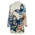 thumbnail image 3 of Nouveaux Hauts pour Femmes 2023 Décontractés Col Rond Manches Longues Imprimé Chemise Ample Blouse Hauts Grande Taille Chemise Manches Longues pour Femmes, 3 of 6