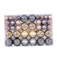 thumbnail image 5 of 100x adornos de Bolas de Navidad Macarena Colgantes Bolas Hierro Gris Oro, 5 of 8