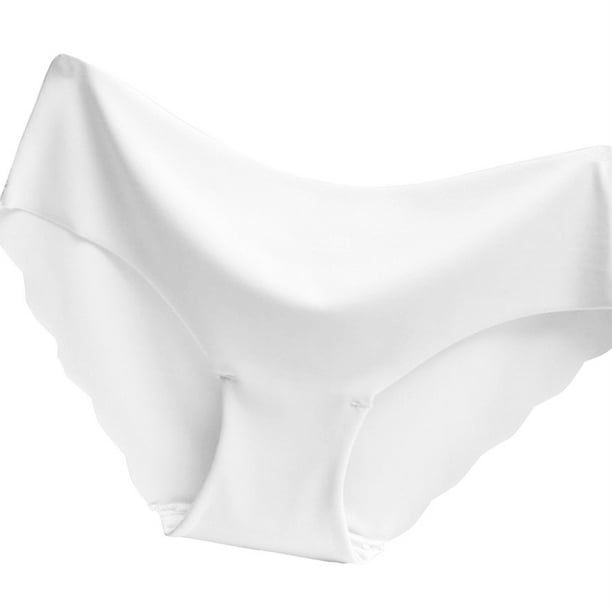 Smooth Women Seamless Underwear Panties Briefs Lotus Leaf Rim Briefs Size  S-XL 