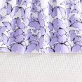 thumbnail image 4 of Robes de Printemps pour Filles Enfants Tout-Petits Filles Été Col Rond Manches à Volants Imprimés de Fleurs Robe Trapèze Décontractée avec Nœud Robe pour Bébé Violet 8 Ans-9 Ans, 4 of 7