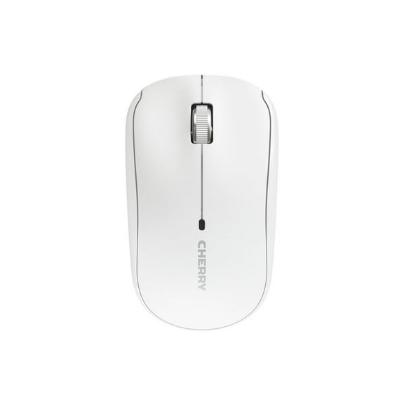 CHERRY MW 2200 Compact Wireless Laptop Mouse - White, 3 Button, 1,300 dpi, Nano USB, Carrying Pouch