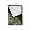 thumbnail image 2 of Psychedelic Soft Flannel Fleece Throw Blanket, Pop Art Chameleon with Elements Original Reptile Graphic Artwork Print, Cozy Plush for Indoor and Outdoor Use, 70" x 90", Multicolor, by Ambesonne, 2 of 6