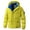 Yellow, variant on TFEOQRY Men's Solid Color Hooded Padded Coats Winter Thermal Long Sleeve Hooded Heavy Coat Button Zipper Casual Outcoat White