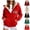 Black3, variant on Zynoxe Womens Plus Size Sherpa Jacket Winter Warm Fashion Christmas Print Zip Up Drawstring Hooded Lined Fleece Coat with PocketsWhiteM