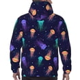 thumbnail image 5 of Bingfone Sea Jellyfish Men'S Drawstring Hoodie Long Sleeve Pocket Sweatshirts-X-Large, 5 of 9