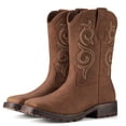 thumbnail image 6 of SMILIN Men's Work Western Cowboy Boots, Cowboy Boots for Men, Brown, Size 10.5, 6 of 9