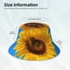 thumbnail image 3 of Fotbe Blue Sky Sunflower Sombrero Tipo Pescador con Estampado – Sombrero de Sol de Algodón de Moda para Playa, Golf, Pesca, 3 of 6
