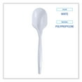 thumbnail image 6 of Boardwalk BWKSSMWPPWIW Mediumweight Wrapped Polypropylene Soup Spoons - White (1000/Carton), 6 of 8