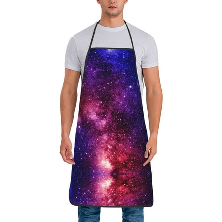 

Kitchen Aprons Gorgeous Starry Sky Background Apron For Cooking Painting Bbq Grilling Baking