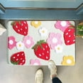 thumbnail image 5 of Bobasndm Soft Cozy Strawberry Bathroom Rugs Bath Mat Cute Doormat Non Slip Absorbent Washable Shaggy Bedroom Durable Thick Plush Door Mats Bathtub Shower Bath Rug for Girls, 5 of 9