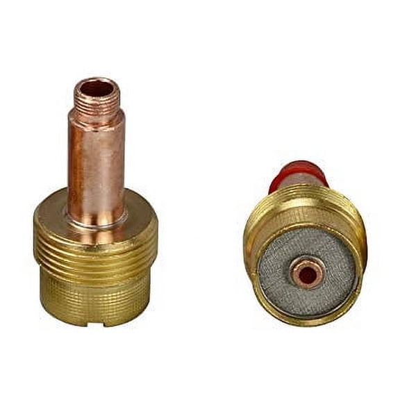 995795 (1/8? & 3.2mm Orifice) Large Diameter TIG Gas Lens Collet Bodies Fit SR WP 17 18 26 TIG Welding Torch 2pk