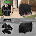 thumbnail image 3 of HOMEIORA 1Pack Mobility Scooter Cover, Waterproof Wheelchair Cover for Storage, All-Weather Outdoor Protection Dust Covers, 55"L x 26"W x 36"H, Gray, 3 of 8