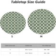 thumbnail image 2 of Round Fitted Tablecloth 52 Inch, Abstract Geometric Elastic Tablecloth for Round Tables Fitted Table Cover Stain and Wrinkle Resistant Tabletop Covers Outdoor Tablecloth for Party, Wedding, Cocktail, 2 of 8