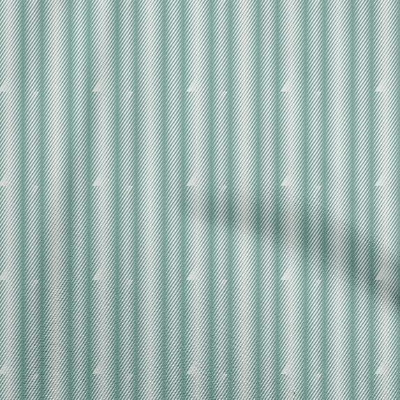 oneOone Cotton Poplin Dusty Teal Green Fabric Abstract Stripe Diy Clothing Quilting Fabric Print Fabric By Yard 42 Inch Wide