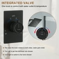 thumbnail image 4 of CASAINC Integrated 2-Function Shower Heads Wall Mounted 1-Spray Shower Faucet 1.8 GPM Bathroom Shower System Easy to Install in Matte Black, 4 of 9