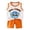 Orange, variant on Shadoumai Boys Outfits 5t Cartoon Dinosaur Crewneck Short Sleeved T Shirt Set Casual Basketball Performance Tank Top and Mesh Shorts Set Kids 2pcs Summer Outfits Set