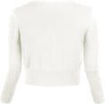 thumbnail image 3 of Urban CoCo Women's Cropped Cardigan V-Neck Button Down Knitted Sweater 3/4 Sleeve, 3 of 6