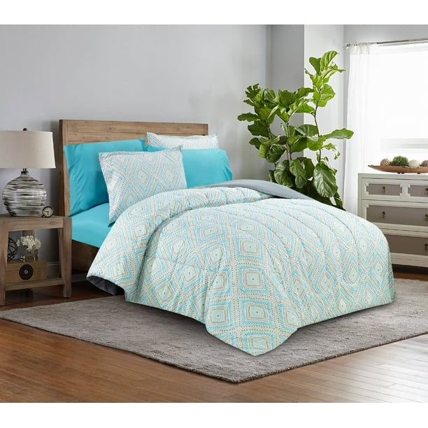 Mainstays Mexican Tribal Bed-in-a-Bag Complete Bedding Set ...