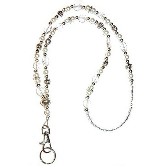 Slim Style Fashion Women's Beaded Lanyard 34", Breakaway and Non Breakaway Available, for Keys, Badge Holder