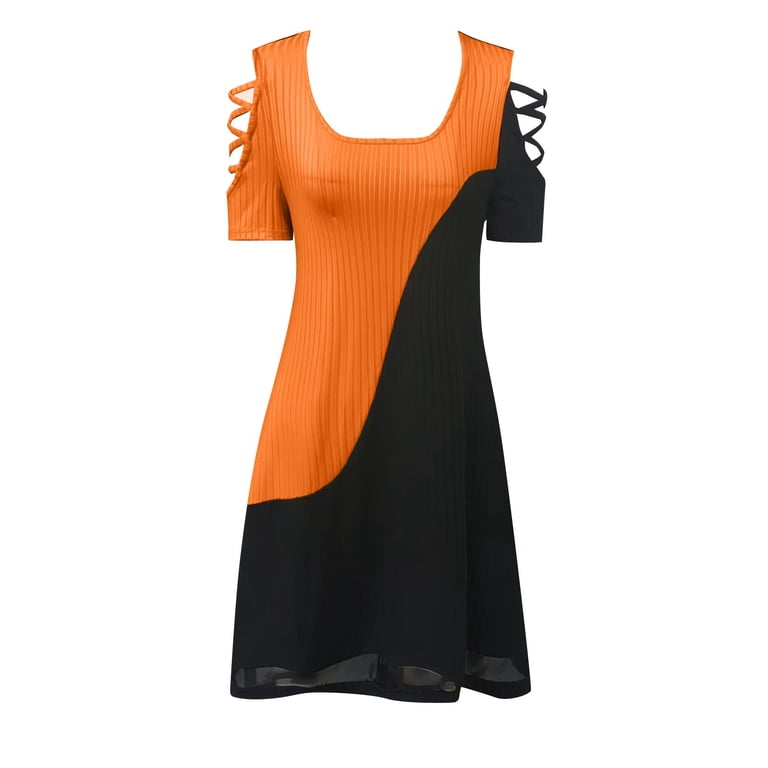 mesh dress with feather sleeves Black